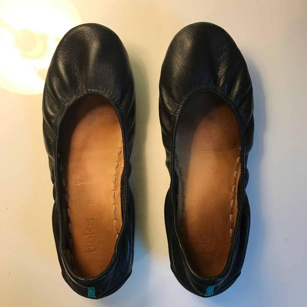 Matte Black Tieks Size 8